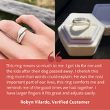 Angeliška Širdis – Reguliuojamas Atminties Žiedas