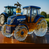 Tradicinė viskio buteliai traktoriaus New Holland T7 forma